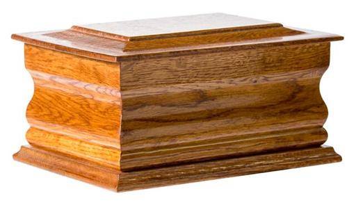 wooden coffin