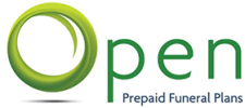 a logo with green letters and a circle