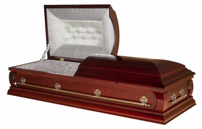 Wooden american style casket